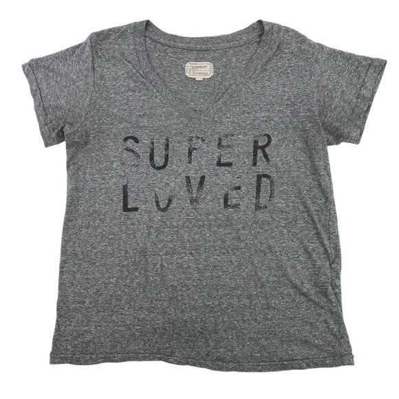Current Elliott V Neck Soft Super Loved T Shirt Size 1 Small - Picture 1 of 10